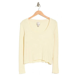 Industry Republic Clothing Women's Small Waffle Knit Long Sleeve Sweater NWT